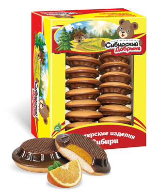 «БисквиШок» с желе со вкусом апельсина