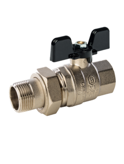 Кран шар. американка 1" ВР-НР STOUT баб.