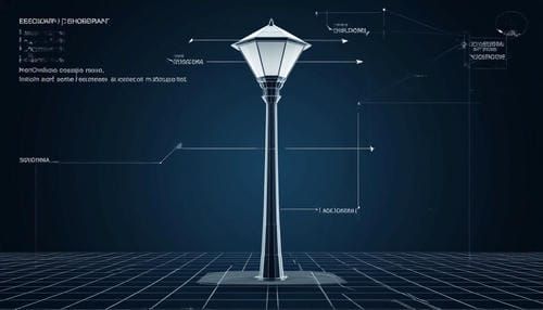 Чертеж граненой опоры с указанием векторов ветровой нагрузки.