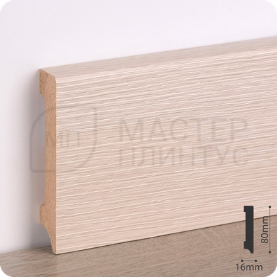 Плинтус деревянный ламинированный Сосна светлая
