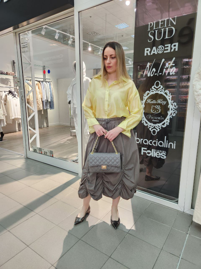 Итальянская сумка, юбка и блузка