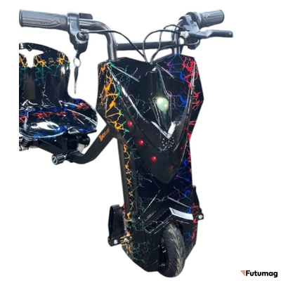 Электроскутер Дрифт Карт KUGOO KIRIN разноцветная молния