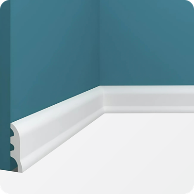 Плинтус напольный из дюрополимера Перфект P18