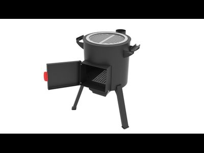 Решётка-гриль чугунная 400 К-Гр (комплект)