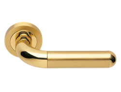 Дверные ручки Morelli Luxury GAVANA OSA/OTL Цвет - Матовое золото/золото
