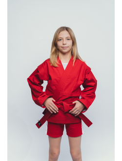 Куртка для самбо ВФС BRAVEGARD Победа Junior красная
