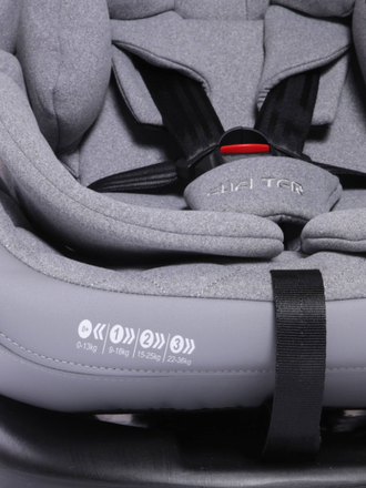 Автокресло Baby Care Shelter 0-36кг, IsoFix, поворотная база 360, Eco Grey Melange