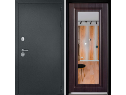 Входная дверь Рубикон С  зеркалом стандарт венге