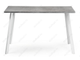 Стол Тринити Лофт 120 25 мм бетон / белый матовый