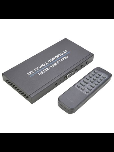 DE/VT-VWUHD1 (RS-232)  Контроллер видеостены 4К 2x2 с поддержкой управления по RS-232, пульт управления