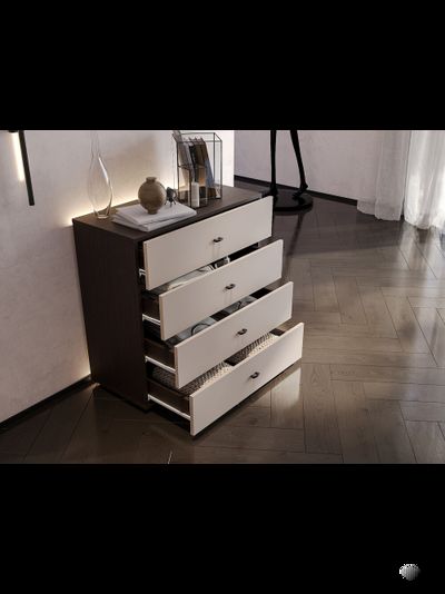 Гиза комод 4 ящ. Меланж/Венге