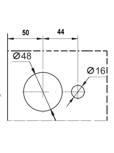 ID750RB Замок под цилиндр (шлиф.под нерж.сталь)