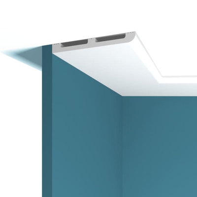 Плинтус напольный Перфект Plus P68, из дюрополимера, влагостойкий, под покраску, 2 метра