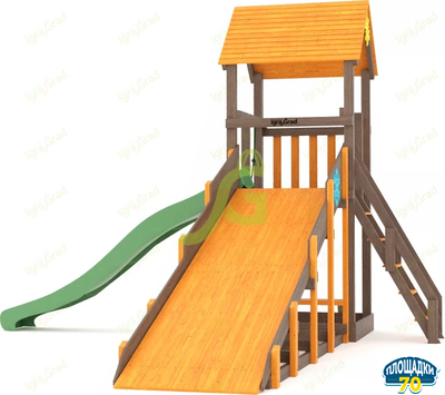 Всесезонная площадка IgraGrad С Tower со скалодромом SF2