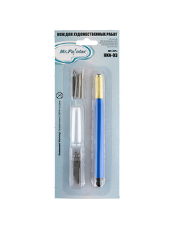 Mr.Painter HKN-03 Нож для художественных работ 8 лезвий и 4 спец насадки