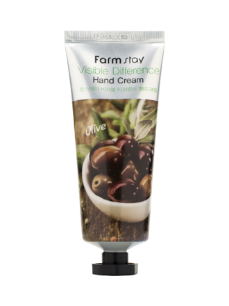 Крем для рук с экстрактом оливы FarmStay Visible Difference Hand Cream olive