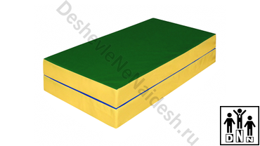 Мат 2-х секционный зеленый