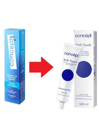 Concept Soft Touch Крем краска для волос без аммиака (Концепт Софт Тач), 100 мл