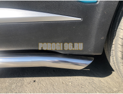 Защита штатного порога труба Папа Тюнинг d60 для Chery Tiggo 7 Pro Max 2024-