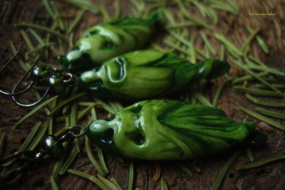 Комплект фарфоровых украшений "Лесная принцесса"