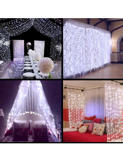 Гирлянда занавес, дождь, Play light, Плей лайт.