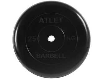 Диск обрезиненный MB Barbell Atlet, диаметр 31 мм, вес 1,25 - 25 кг