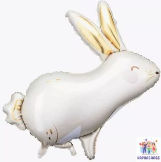 Шар Заяц 84*82 см ( шар + гелий + лента)