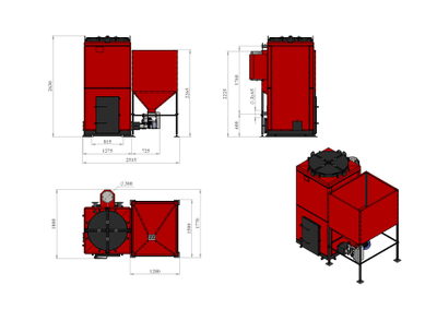 Пеллетный котёл Roteks 300 кВт