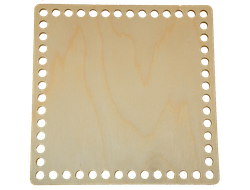 Дно для сумки квадрат 13 см  с отверстиями