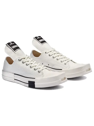 Кеды Converse Rick Owens DRKSHDW DRKSTAR Turbodrk белые низкие