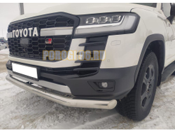 Защита переднего бампера d76 для Toyota Land Cruiser 300 GR Sport 2021-