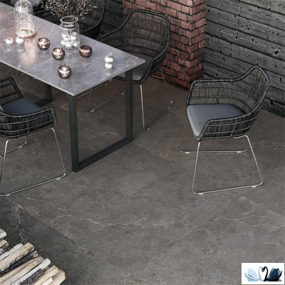Керамогранит Staro Антислип Лаймстоун Неро\Antislip Limestone Nero 60x60 см матовый