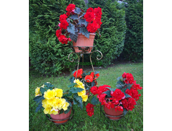 Подставка для цветов кованая на 4 кашпо 70*73*70см  5кг   металл Россия 2920-021089