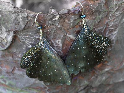 Мистические серьги "Крылышки Туманной Феи"