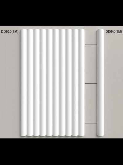 Молдинг Decor Dizain DD640, дюрополимерный, влагостойкий, под покраску, длина 3 м