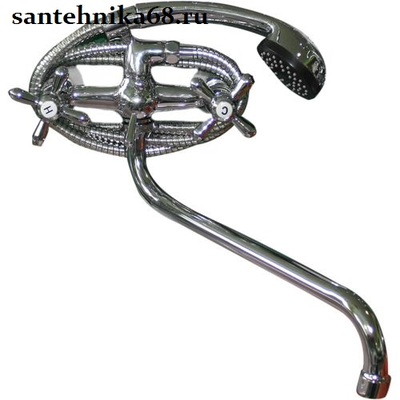 Смеситель для ванны с душем GROSSER 01S - 81 1/2" 180* шар. переключатель