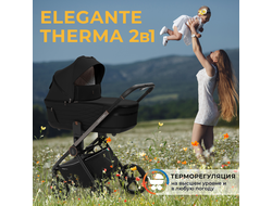 Коляска 2в1 Sweet Baby Elegante Therma Black
