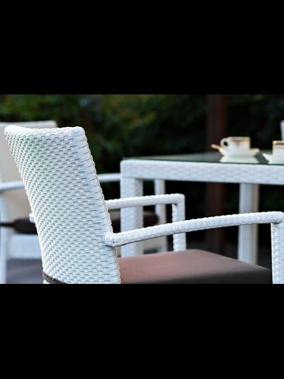 Комплект плетеной мебели Milano белый