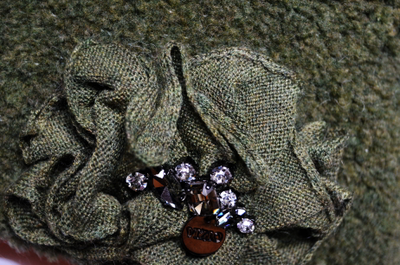 Vizio Италия 6753 берет и шарф зеленый