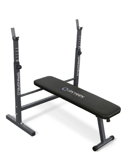 Скамья для жима со стойками домашняя OXYGEN FITNESS SPRINGFIELD черная