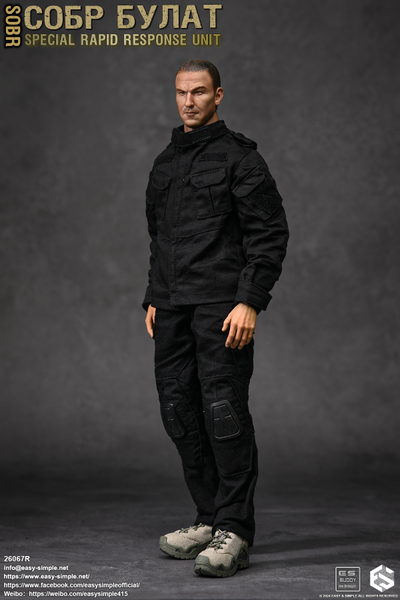 Боец спецназа МВД СОБР "Булат" - Коллекционная ФИГУРКА 1/6 СОБР Булат Special Rapid Response Unit (SOBR) (26067R) - Easy&Simple