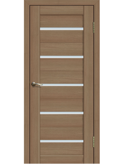 Дверь межкомнатная Экошпон Сибирь профиль Модель 206 Тиковое дерево