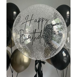 Шар баблс с пенопластом и надписью 60см