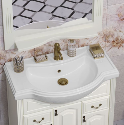 Мебель для ванной Opadiris Риспекто 80 слоновая кость