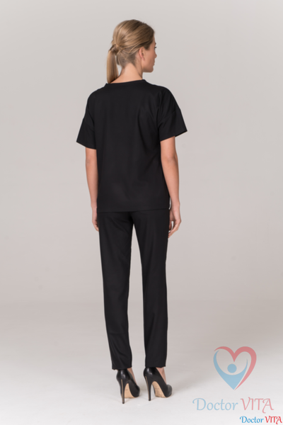 БЛУЗА МЕДИЦИНСКАЯ DR.SUPER "Sky" чёрная