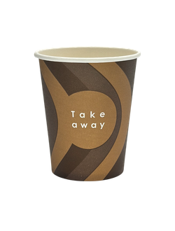 Стакан бумажный Take away (Новый дизайн) 165, 250, 350, 400 мл.