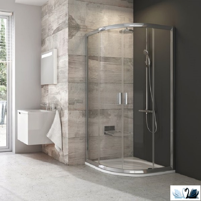 Душевой уголок Ravak Blix BLCP4-90 +Transparent AntiCalc, полукруглый 3B270C00Z1