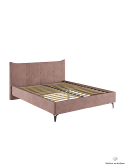 Заря кровать мягкая ткань савана латте (без основания)