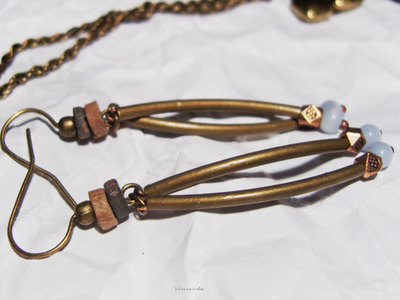 Бохо-серьги "Небо на кончиках веток"