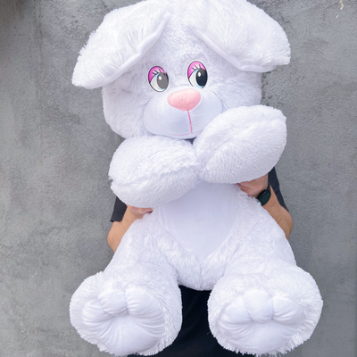 Плюшевый заяц 110 см белый